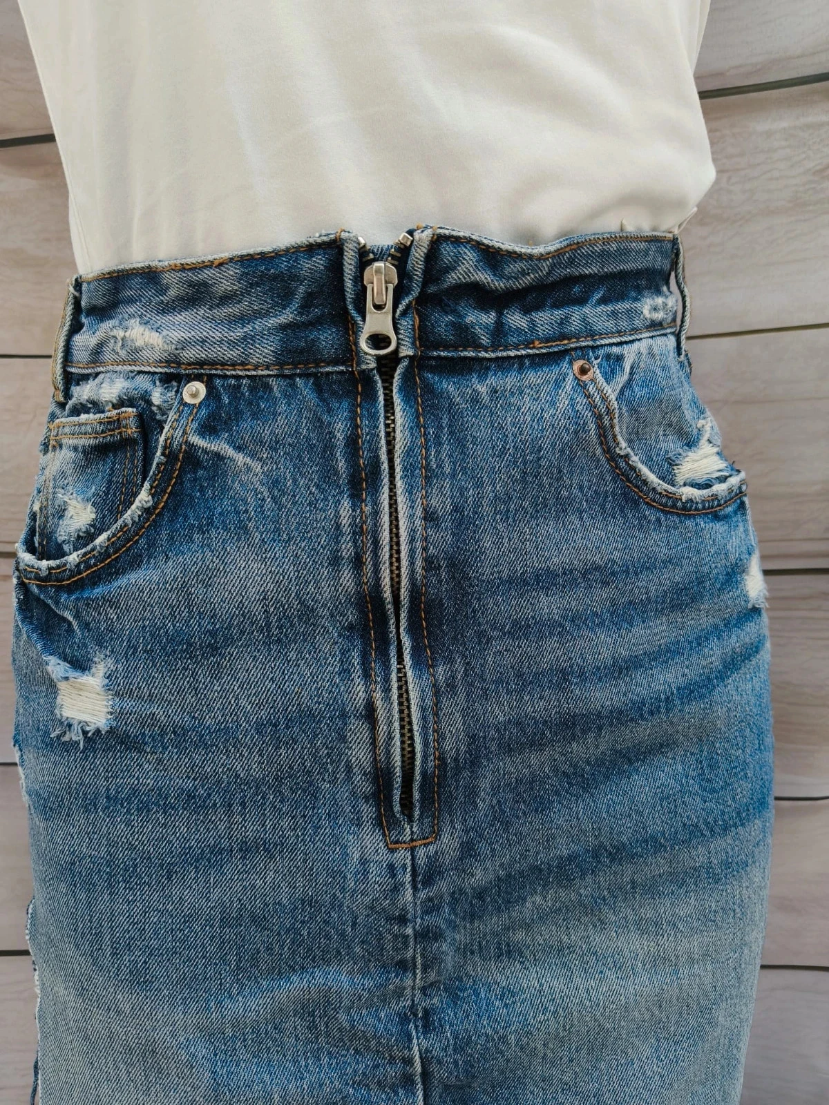 TRF Denim Skirt (Zara) IXD Makers – Size XS 💜 – photo 5